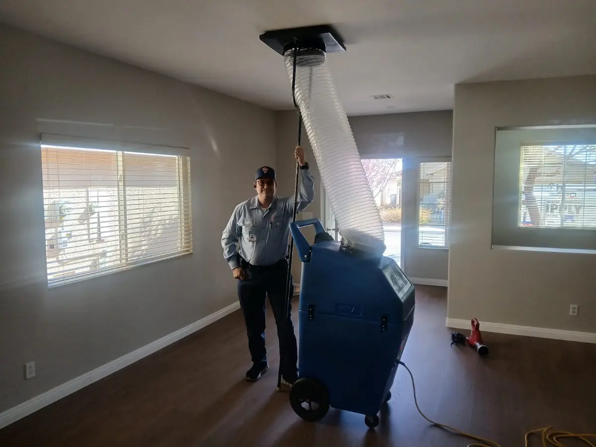 Professional Dryer Vent Cleaning work inside a Shawnee home